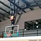 Suspended top basketball stand